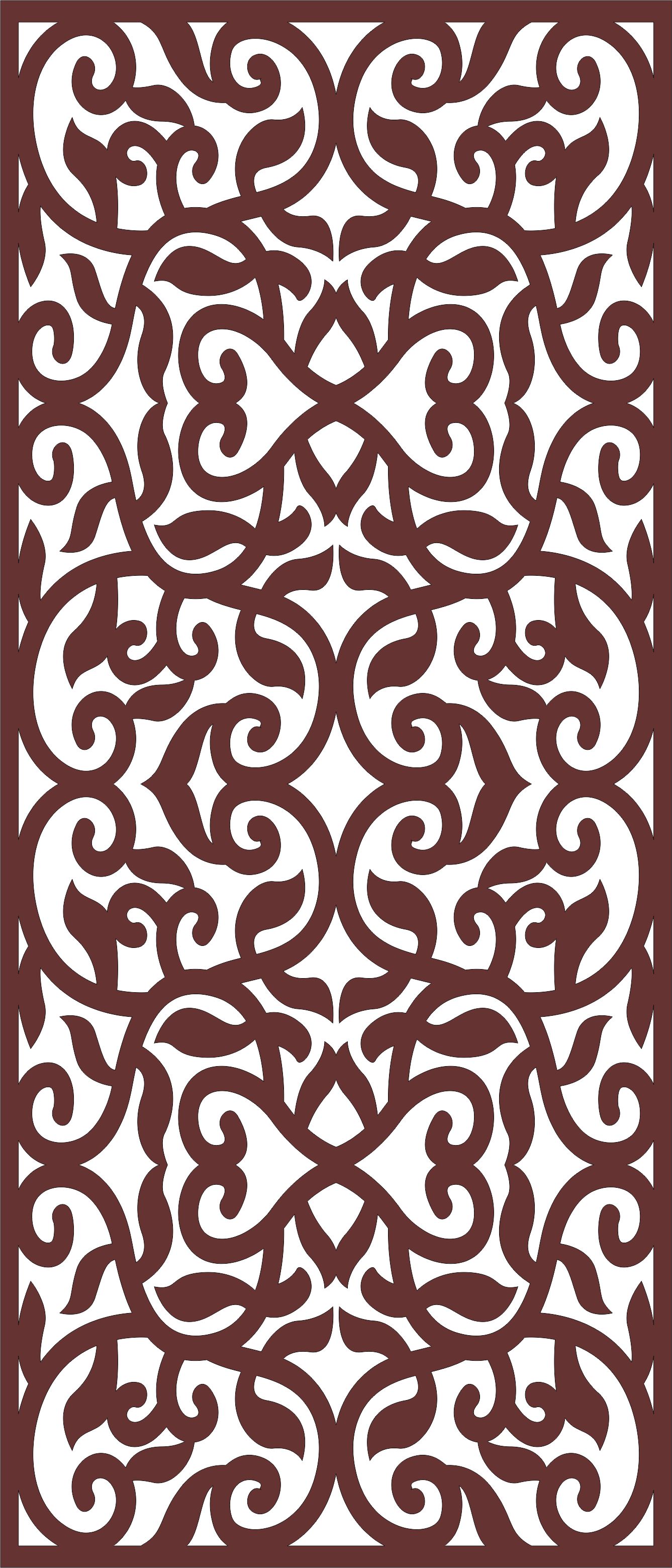 Privacy Partition Indoor Panel Room Divider Lattice Free DXF File