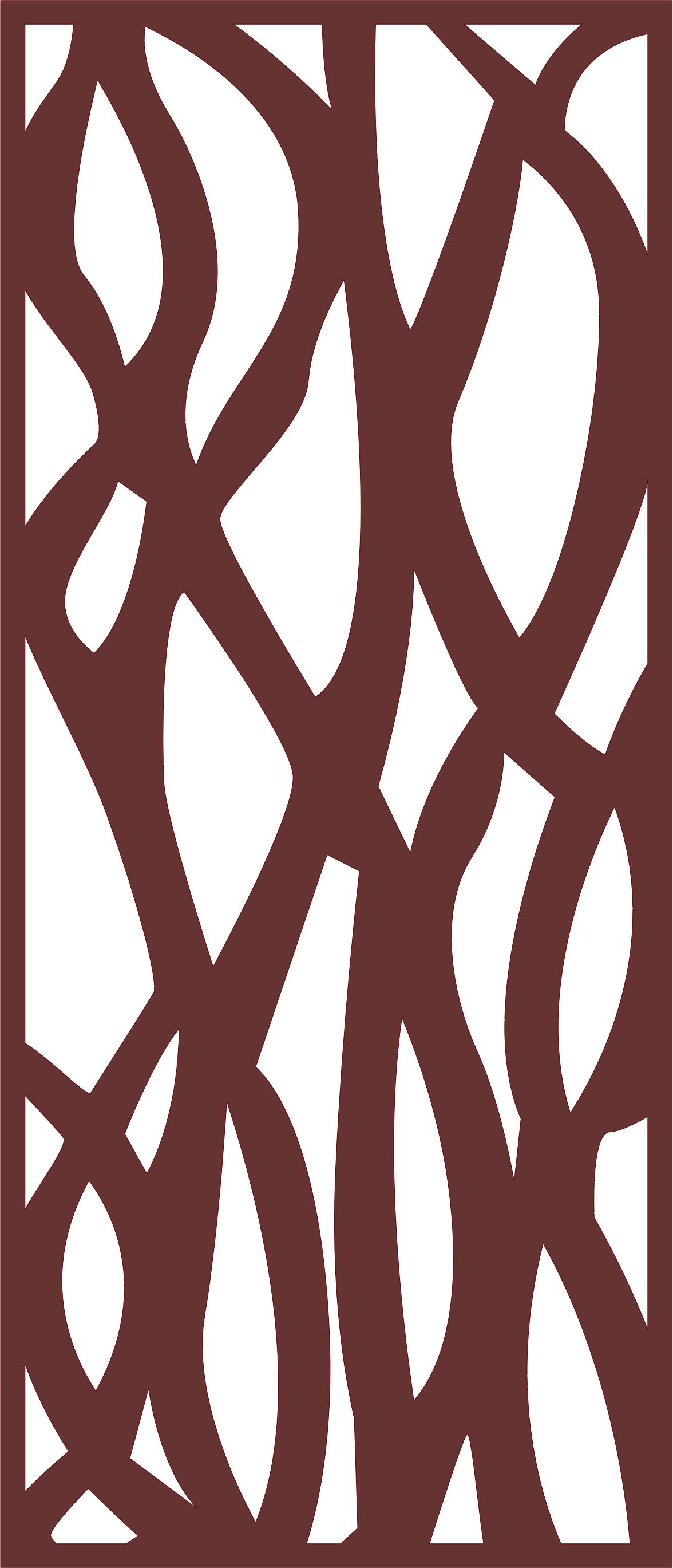 Privacy Partition Indoor Panel Screen Room Divider Seamless Design Pattern Cnc Laser Cutting Free DXF File