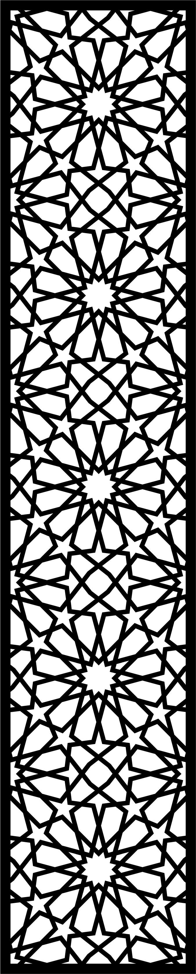 Privacy Partition Indoor Panels Floral Lattice Stencil Room Divider Pattern For Laser Cut Free Vector File