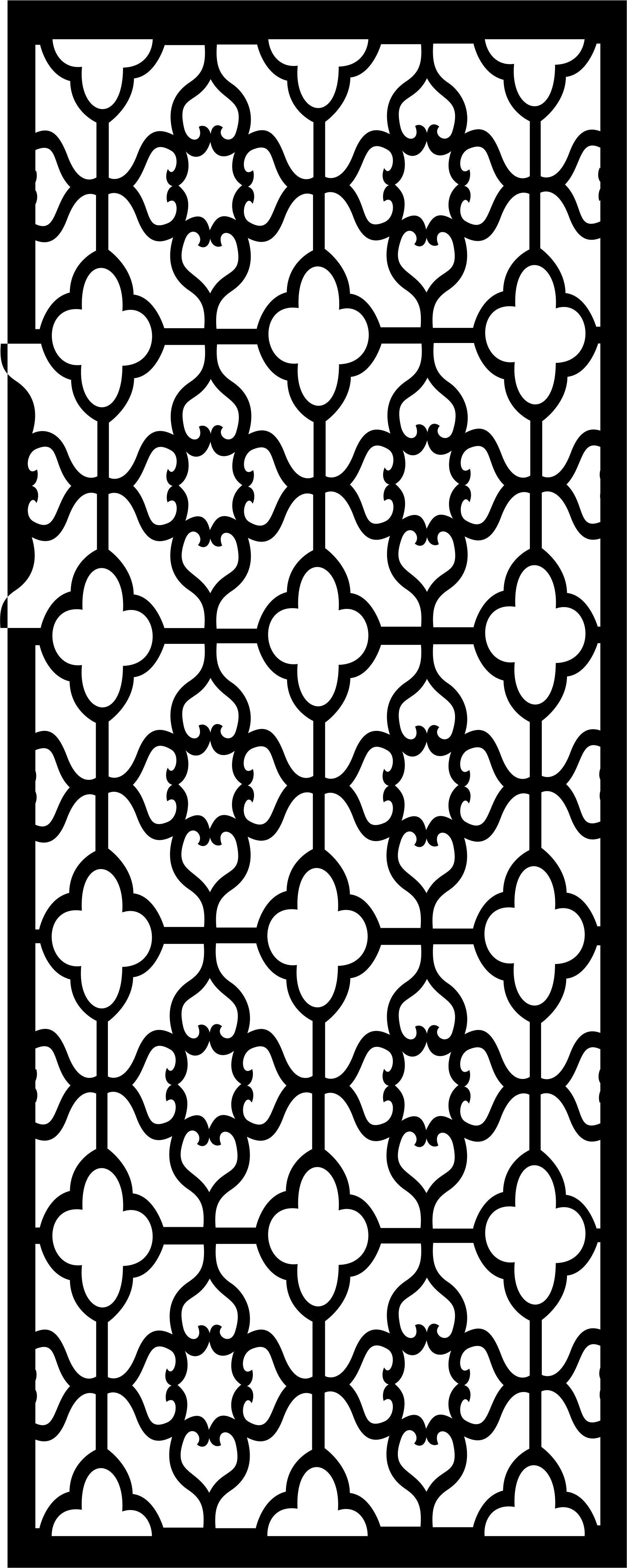 Privacy Partition Indoor Panels Floral Lattice Stencil Room Divider Seamless Design For Laser Cutting Free Vector File