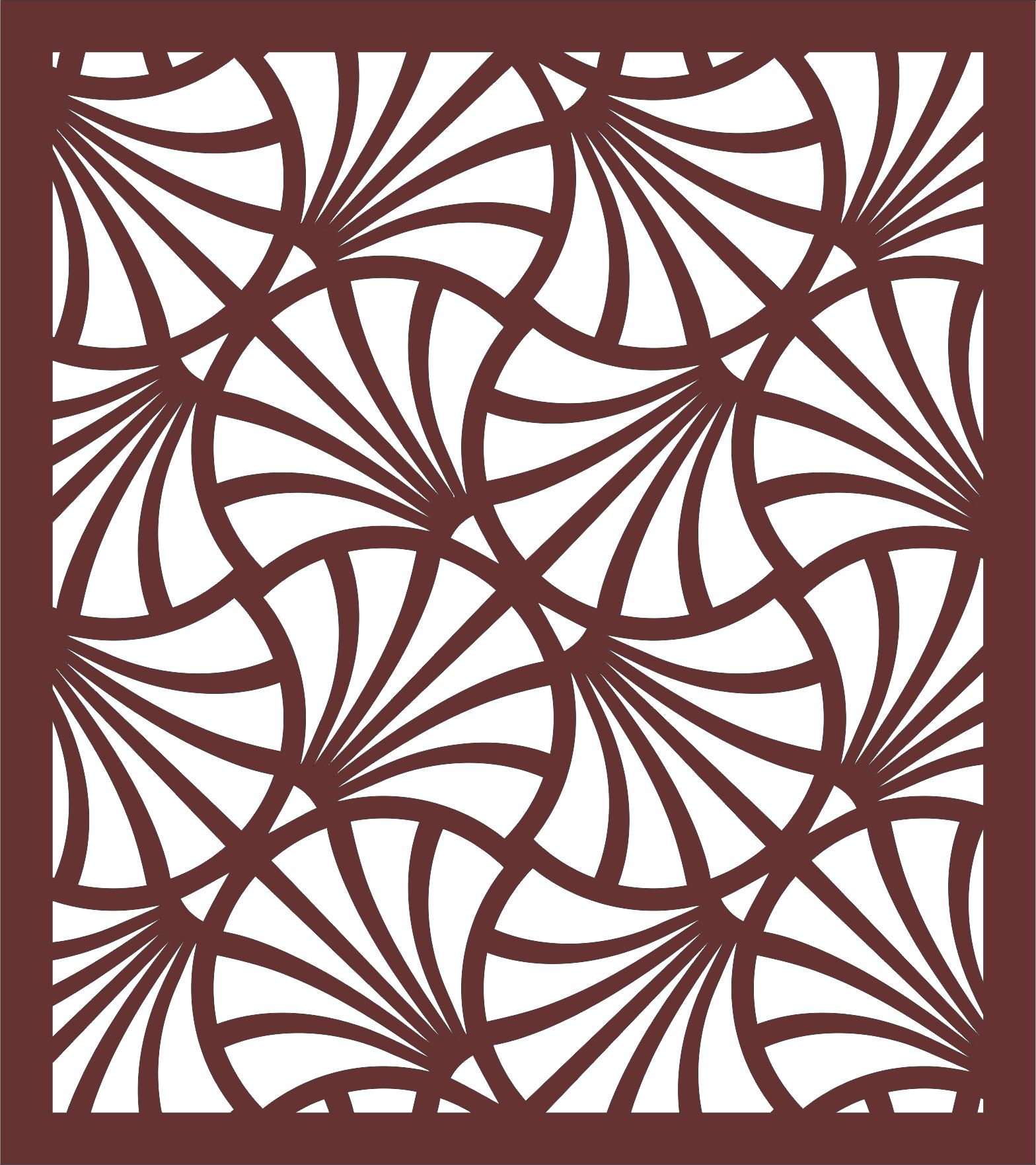 Privacy Partition Indoor Panels Jali Room Divider Pattern Free DXF File