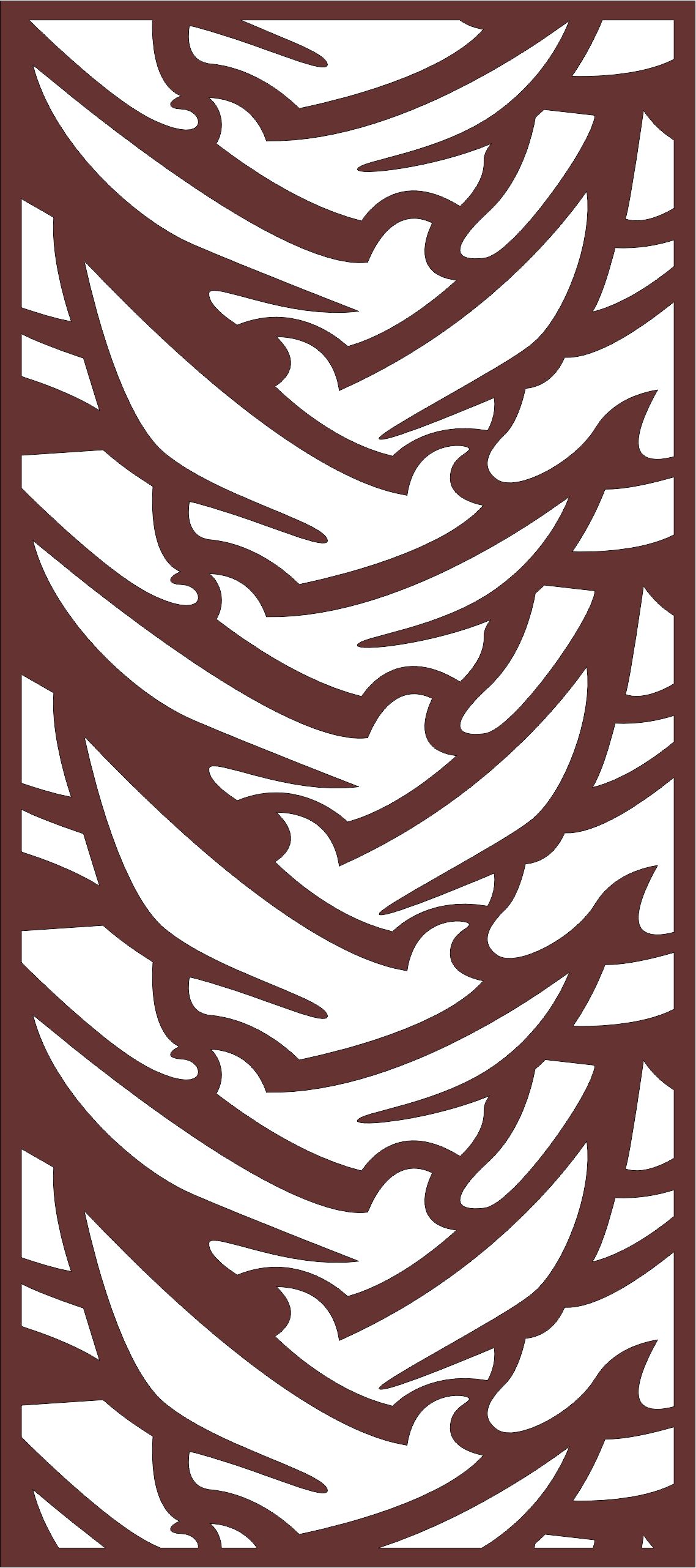 Privacy Partition Indoor Panels Room Divider Seamless Pattern Cnc Laser Cutting Free DXF File