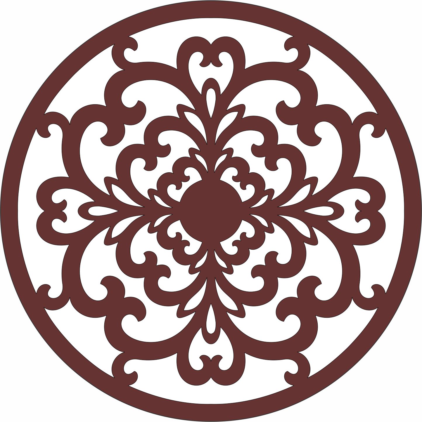 Privacy Partition Round Lattice Divider For Laser Cut Free Vector File