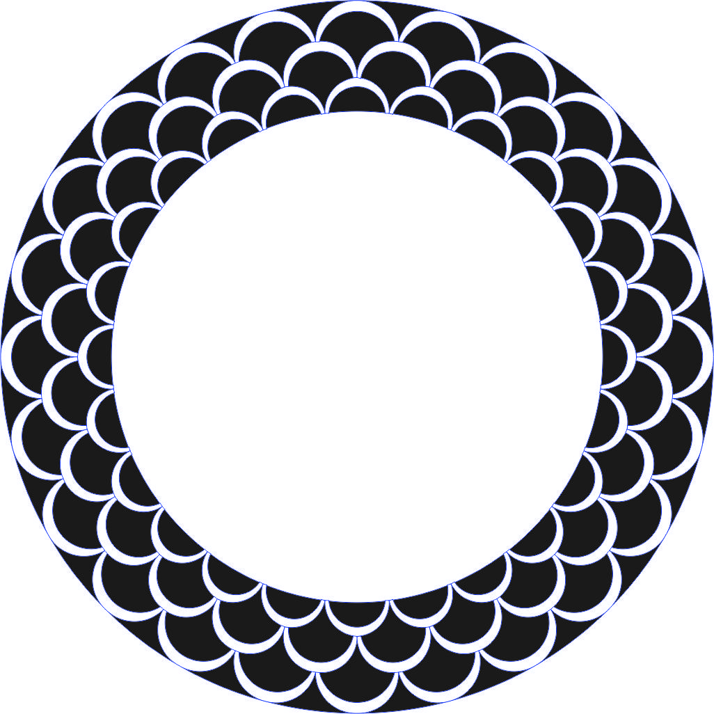 Privacy Partition Round Panel Lattice For Laser Cut Free Vector File