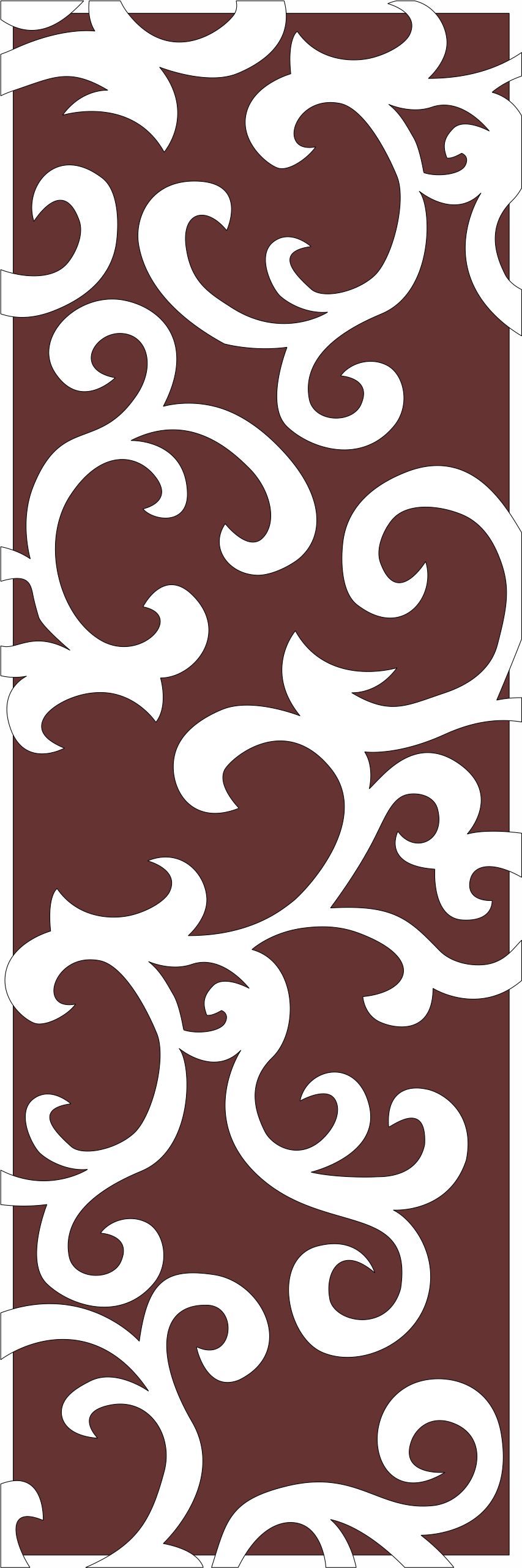 Privacy Partition Window Jali Panel For Laser Cut Free Vector File