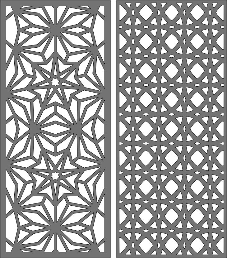 Privacy Screen Separator Indoor Outdoor Screen Design For Laser Cut Free Vector File
