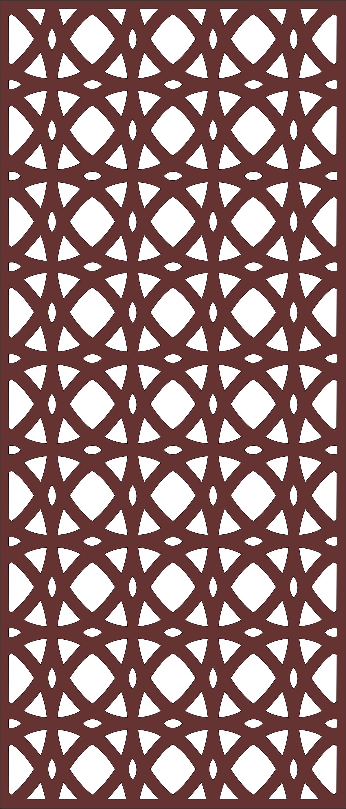 Privacy Screen Separator Indoor Outdoor Seamless Design For Laser Cutting Free DXF File