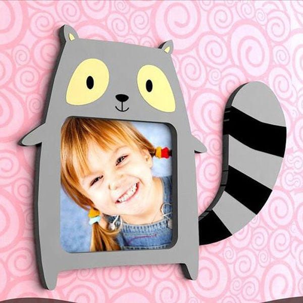 Raccoon Picture Frame For Laser Cut Free Vector File