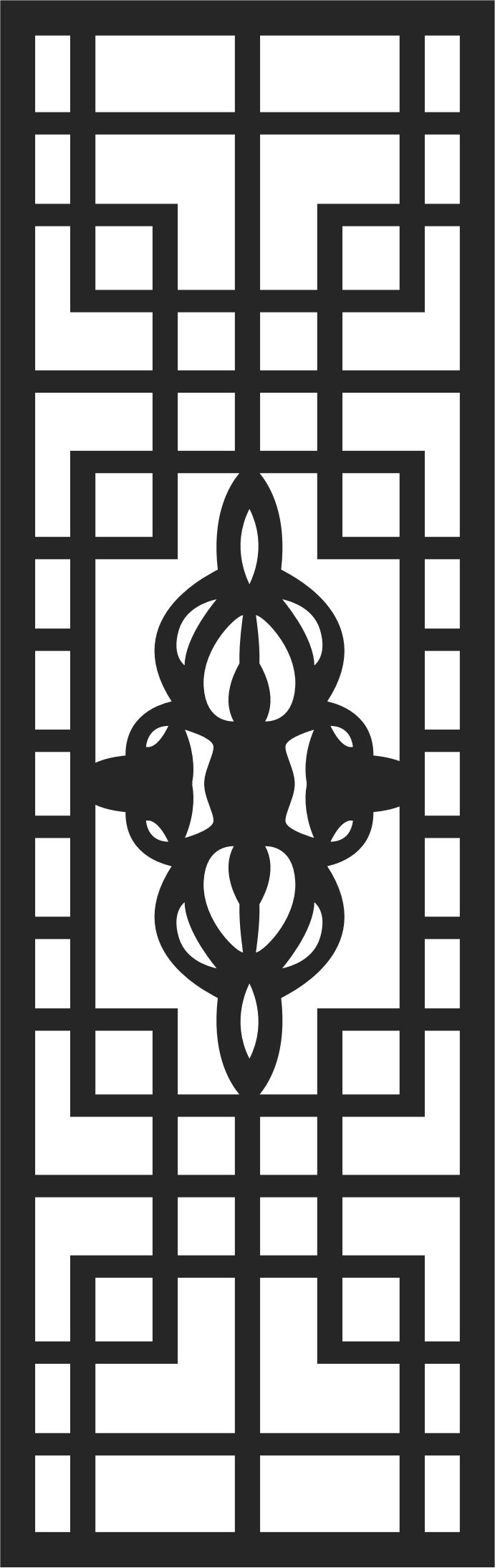 Room Divider Seamless Floral Floral Lattice Stencil Design For Laser Cut Free Vector File