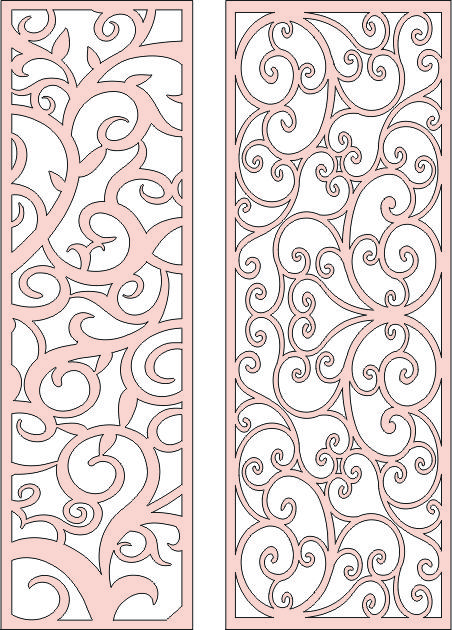 Room Divider Seamless Floral Lattice Stencil Designs For Laser Cut Free Vector File