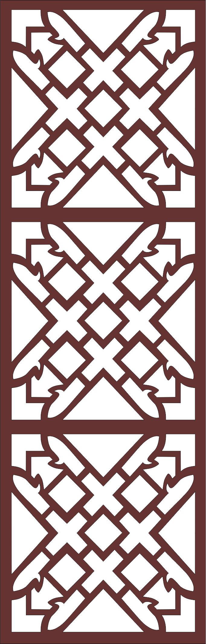 Room Divider Seamless Grill Panel For Laser Cut Free Vector File