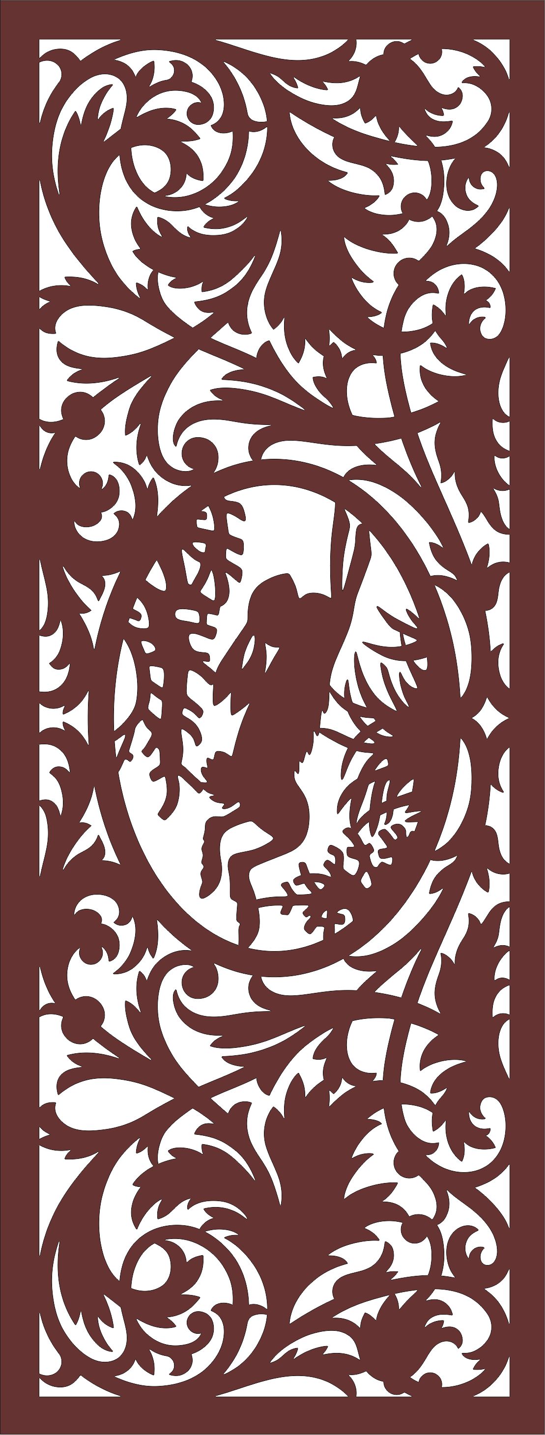 Room Divider Seamless Screen For Laser Cut Free Vector File