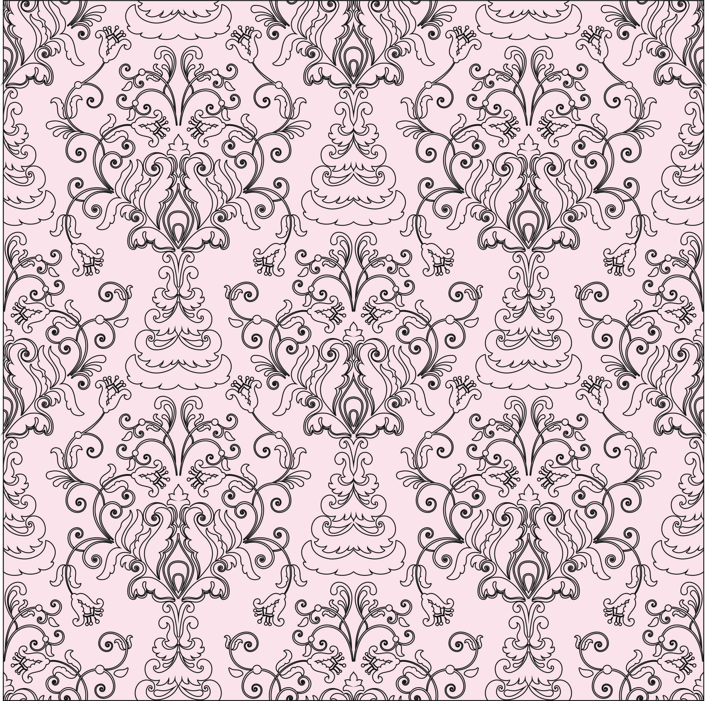 Room Divider Seamless Separator Floral Lattice Stencil For Laser Cut Free Vector File
