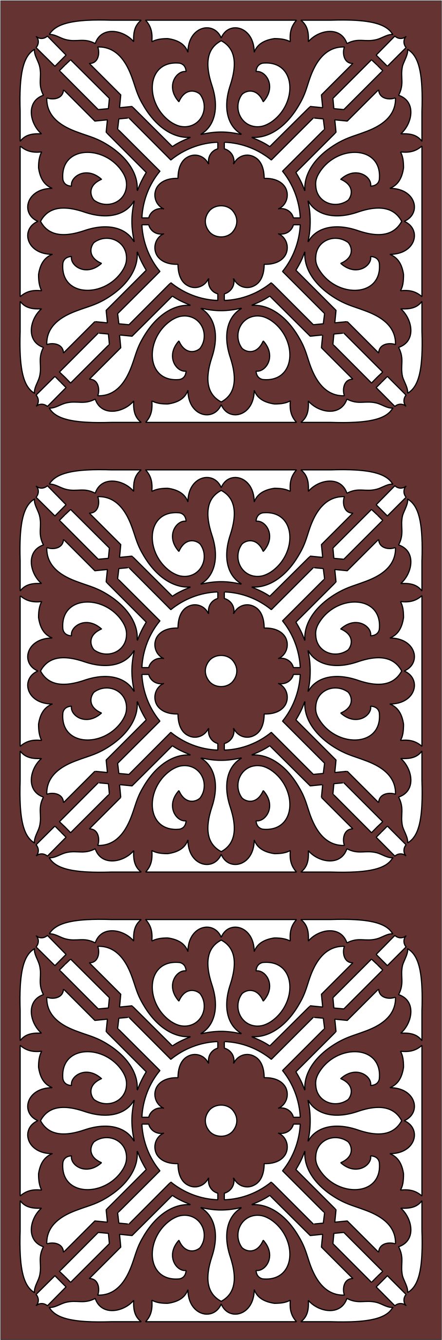Room Divider Seamless Separator Grill Design For Laser Cut Free Vector File