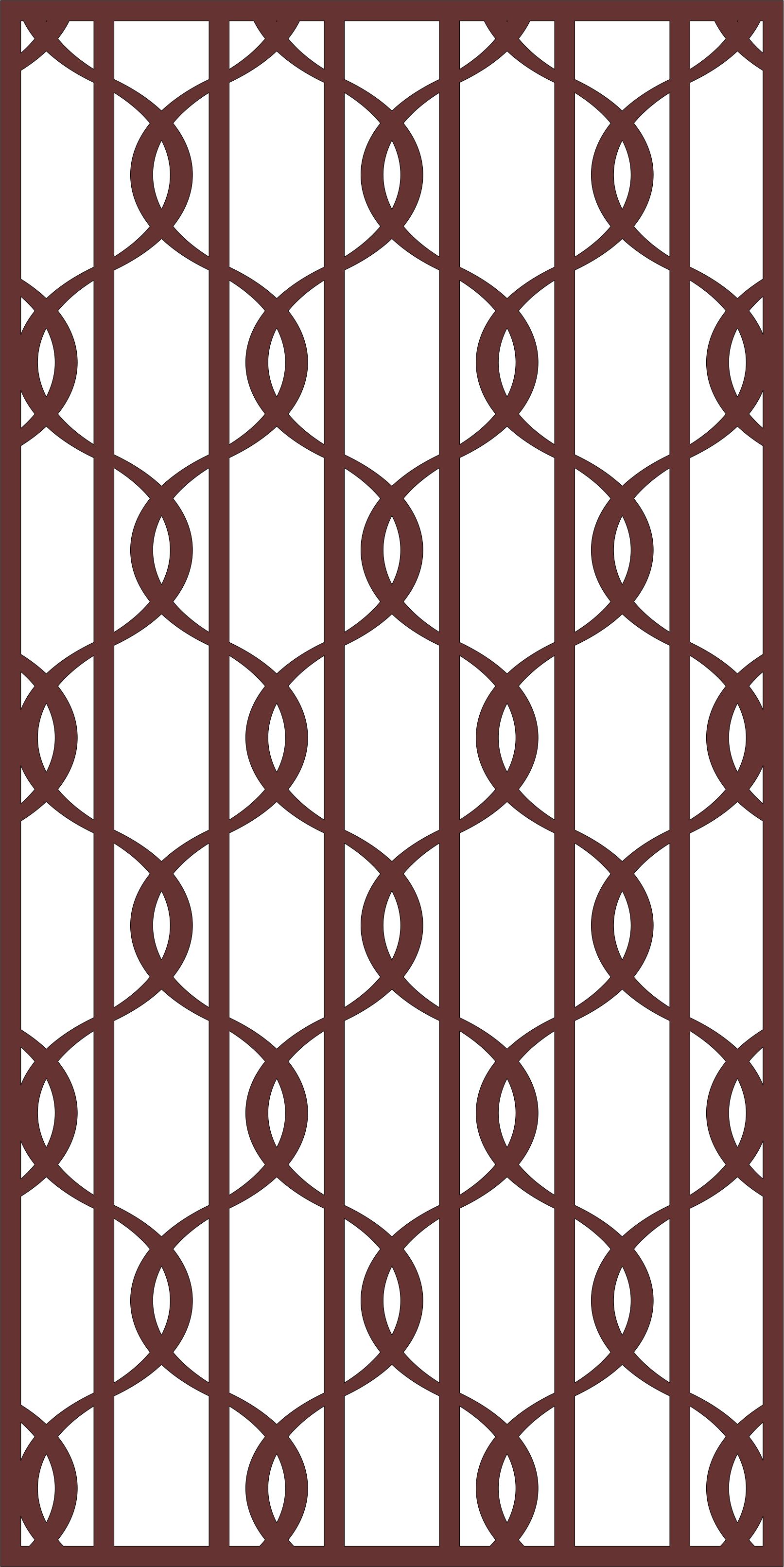 Room Divider Seamless Separator Screen Design Cnc Laser Cutting Free DXF File