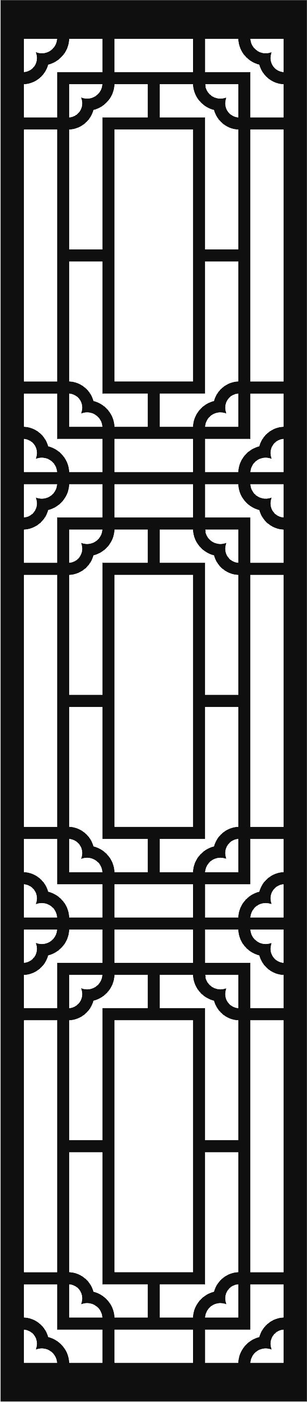 Room Divider Seamless Separator Screen Panel For Laser Cut Free Vector File