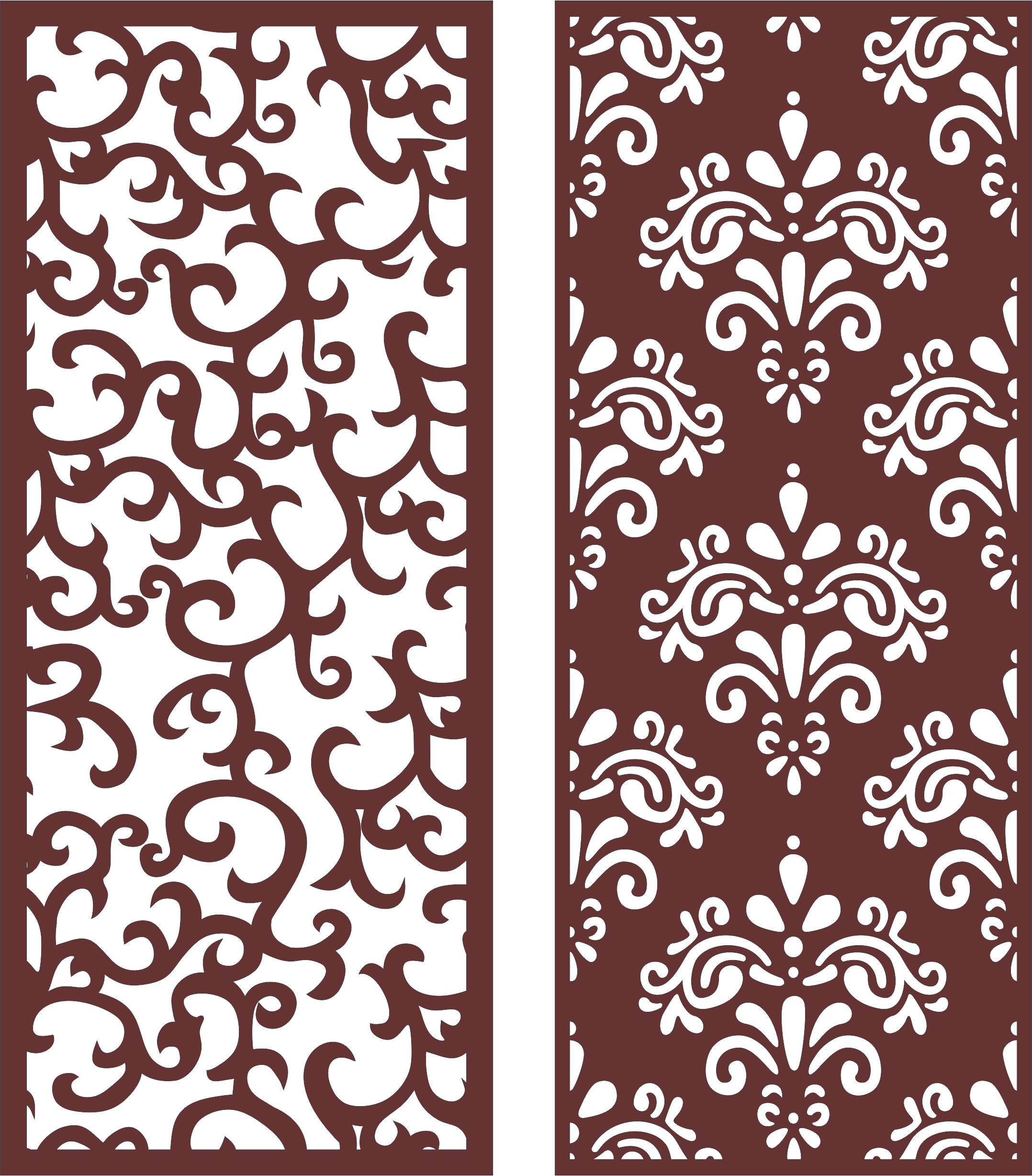 Room Partition Chinese Style For Laser Cutting Free DXF File