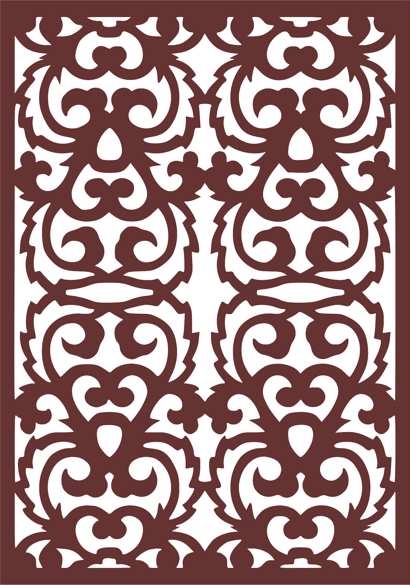 Room Separator Seamless Floral Jali Design For Laser Cut Free Vector File