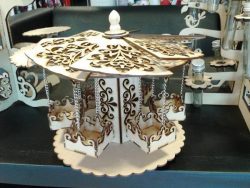 Rotating Display Shelves For Laser Cut Cnc Free DXF File