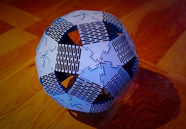 Round Plywood Ball Template For Laser Cut Free Vector File