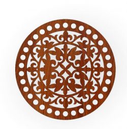 Round Tray Pattern For Laser Cut Cnc Free DXF File