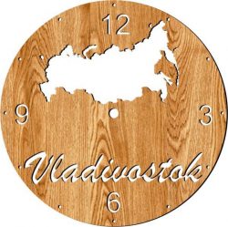 Russian Clock For Laser Cut Plasma Free Vector File