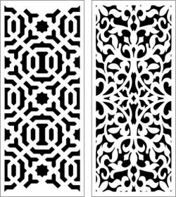 Sample Baffle Between Living Room And Dining Room For Laser Cut Cnc Free Vector File