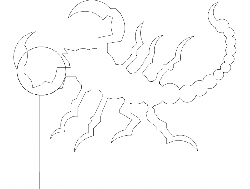 Scorpion Free DXF File