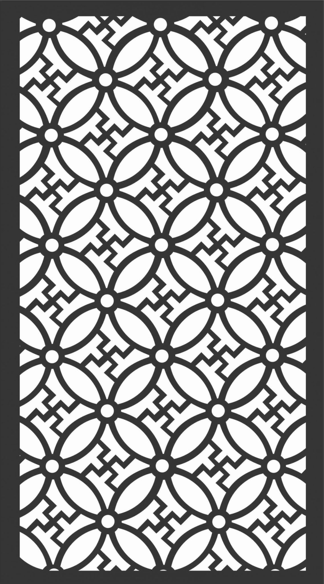 Screen Panel Patterns Seamless 102 Free DXF File