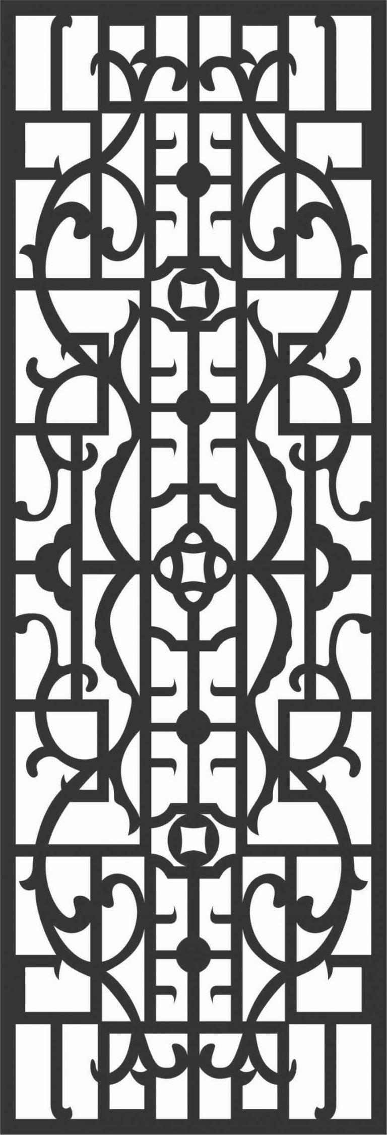Screen Panel Patterns Seamless 20 Free DXF File