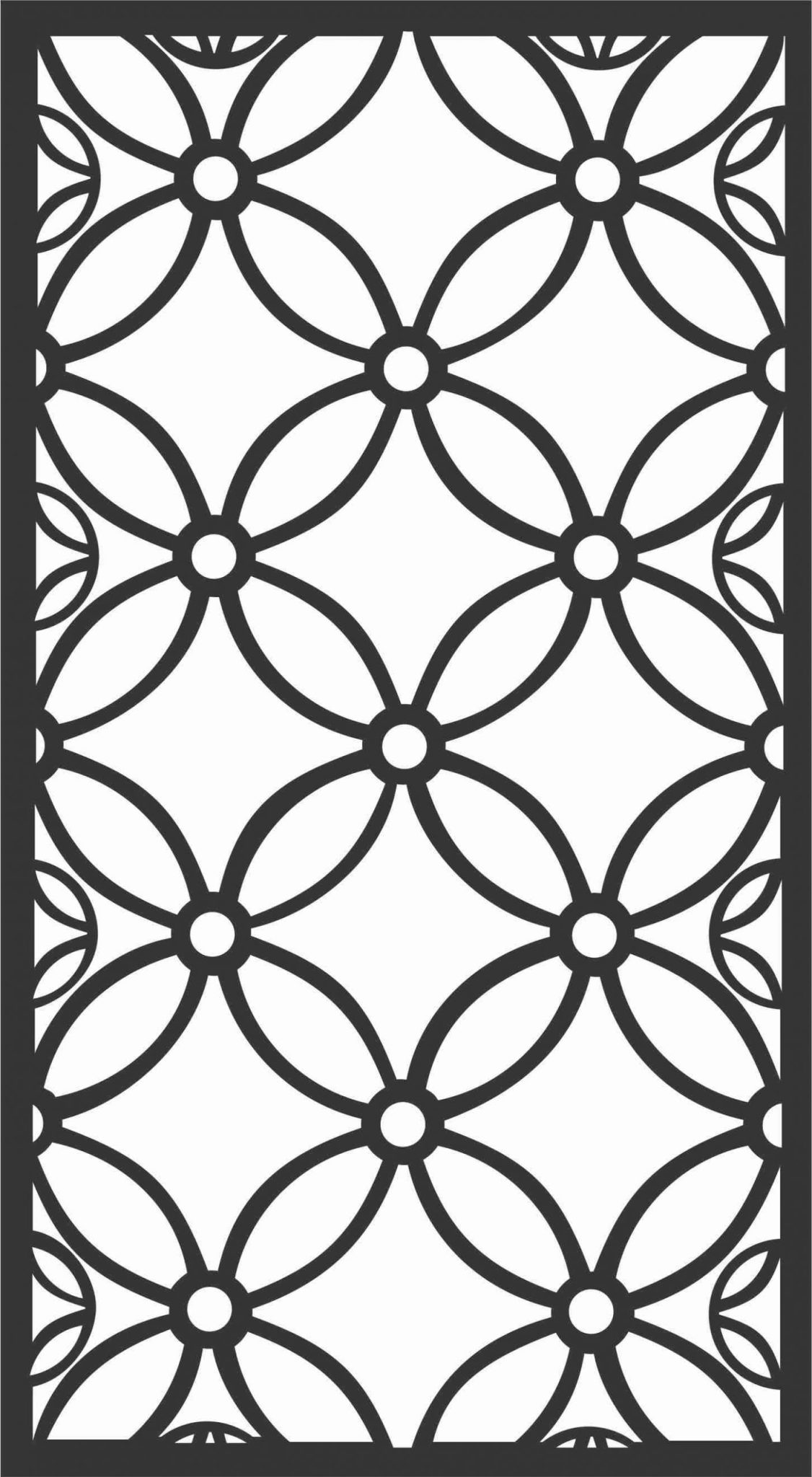 Screen Panel Patterns Seamless 25 Free DXF File