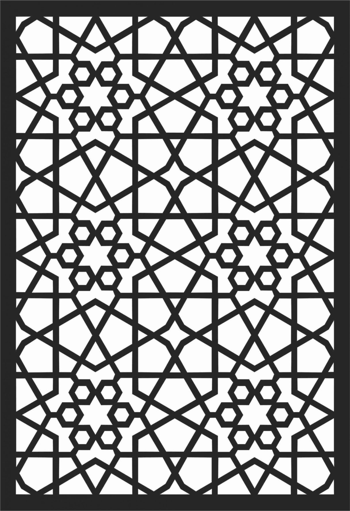 Screen Panel Patterns Seamless 29 Free DXF File