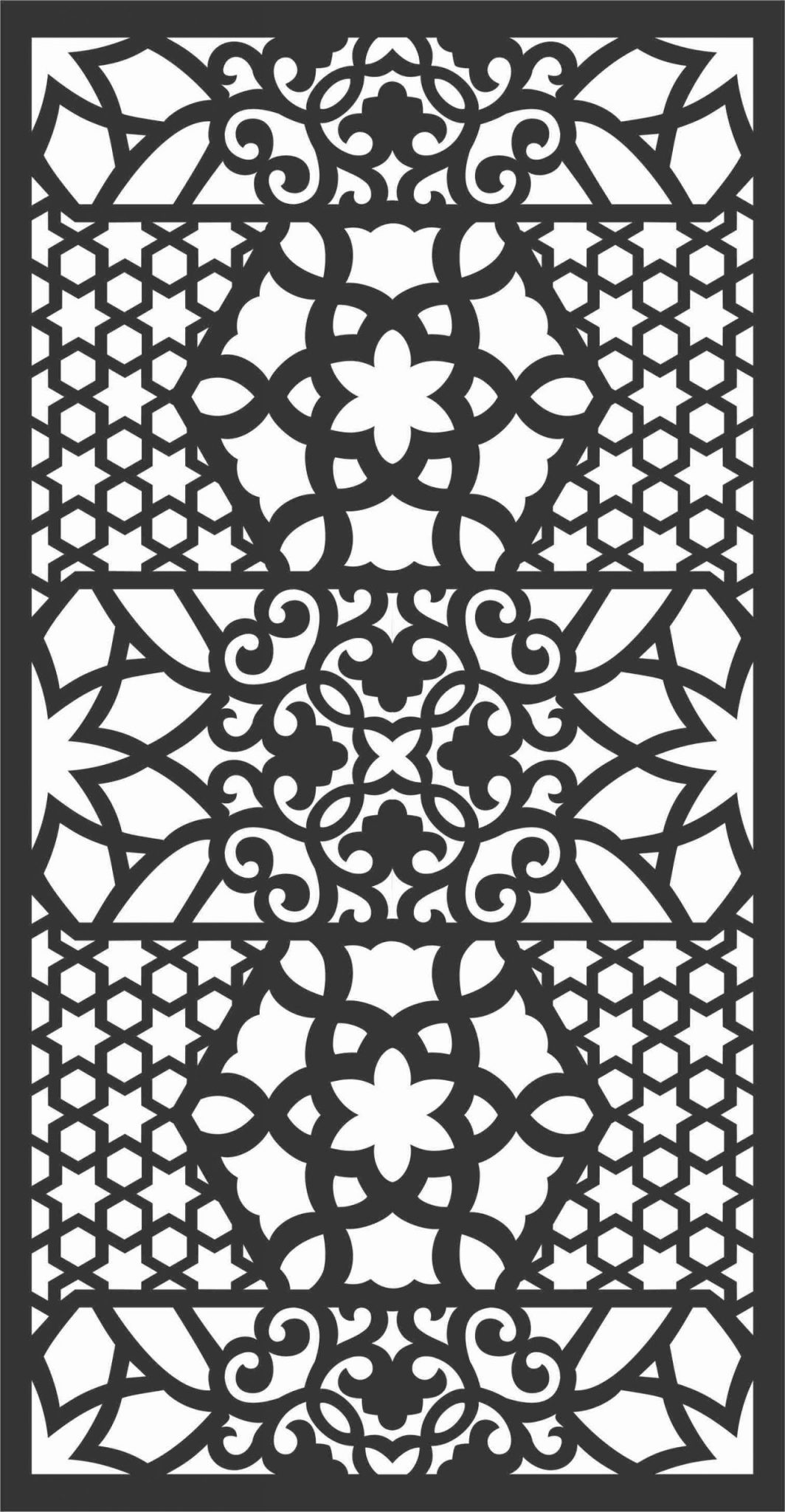 Screen Panel Patterns Seamless 56 Free DXF File
