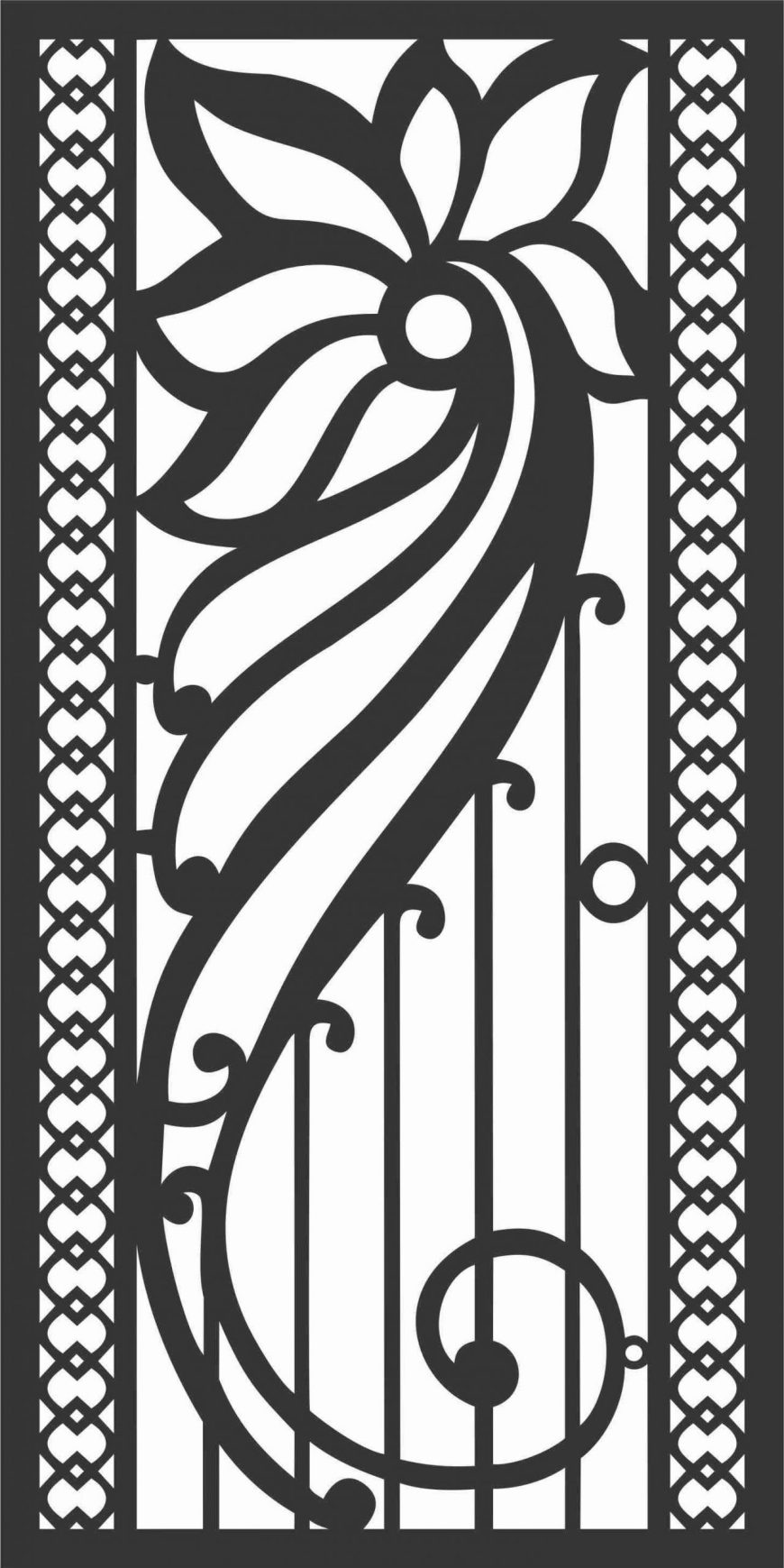 Screen Panel Patterns Seamless 76 Free DXF File