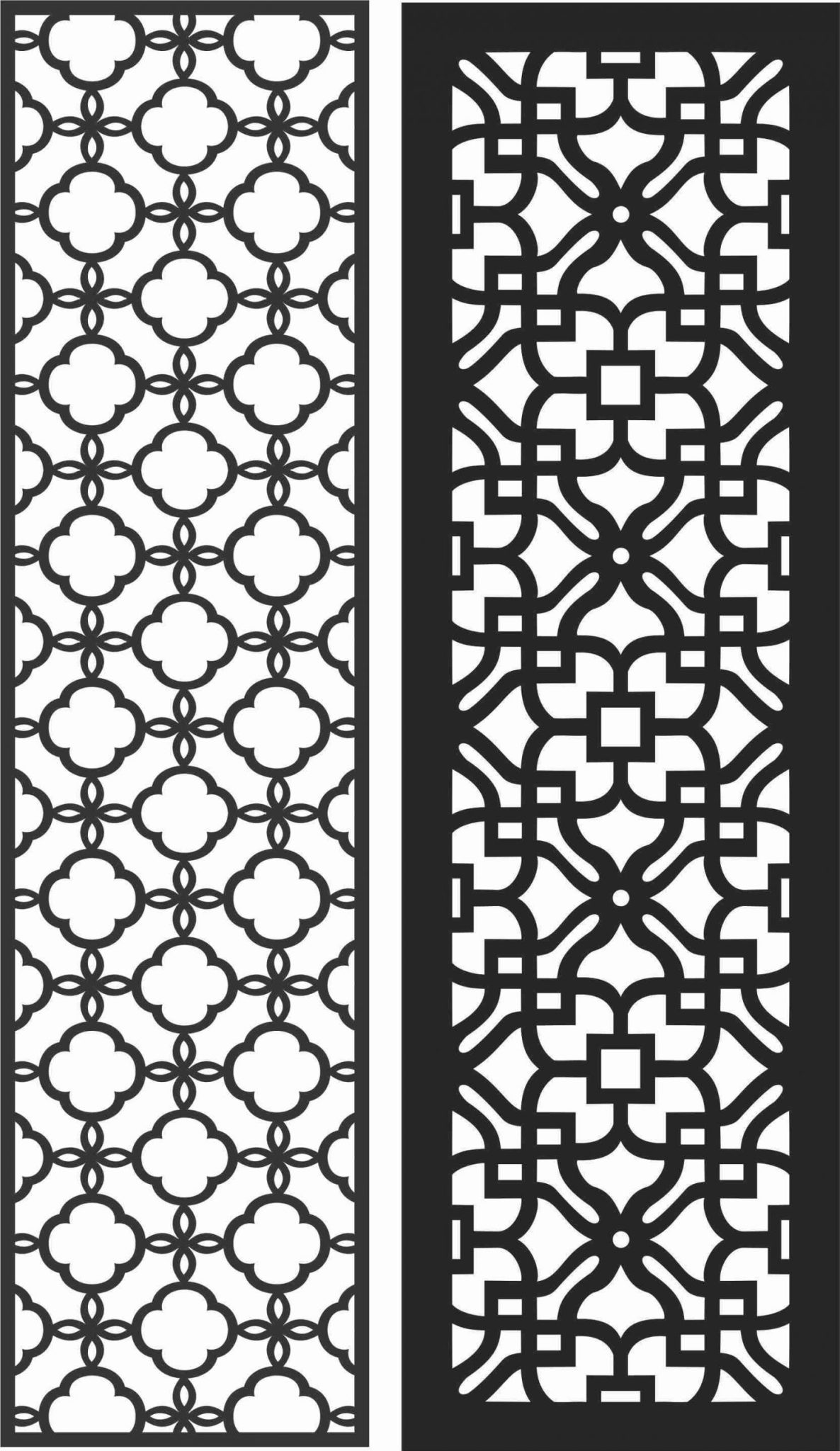 Screen Panel Patterns Seamless 79 Free DXF File