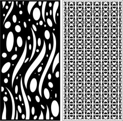 Screen Room With Wavy Textures And Seamless For Laser Cut Cnc Free Vector File