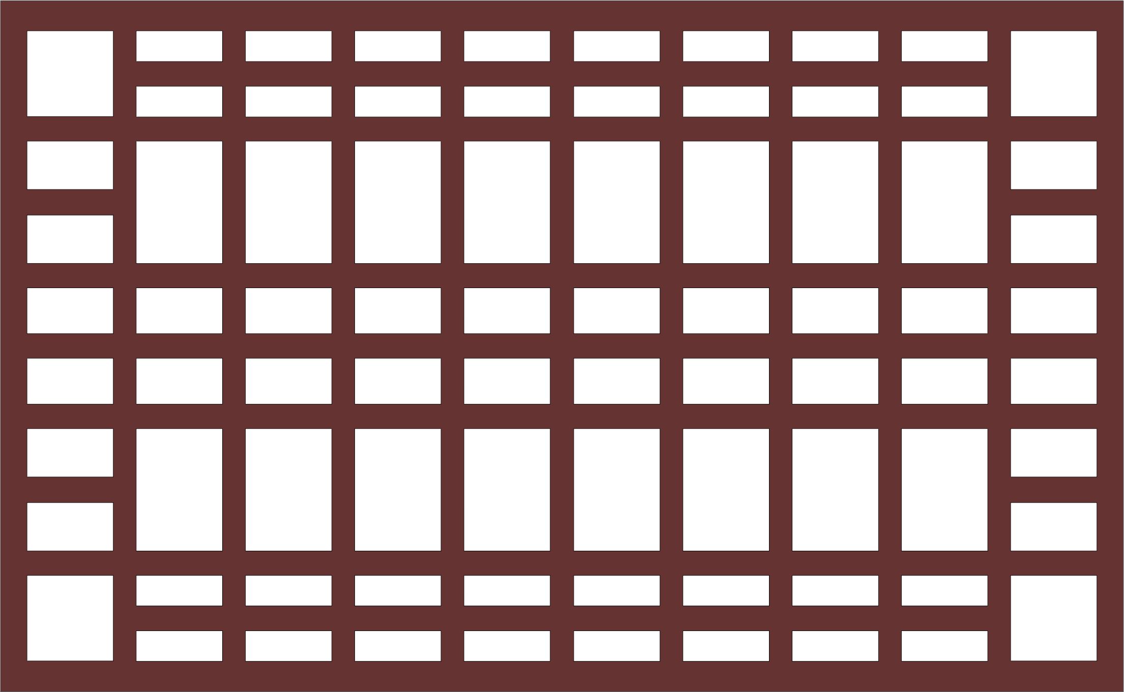 Screen Seamless Window Pattern For Laser Cutting Free DXF File