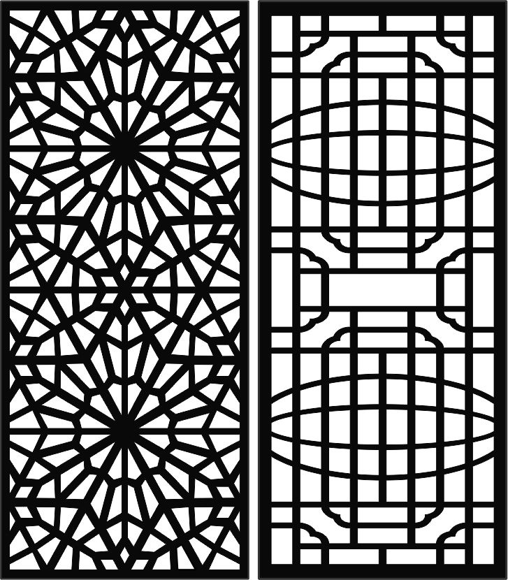 Screen Separator Drawing Room Seamless Designs For Laser Cut Free Vector File