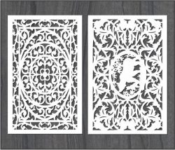 Screen Wind Pattern Bear For Laser Cut Cnc Free Vector File