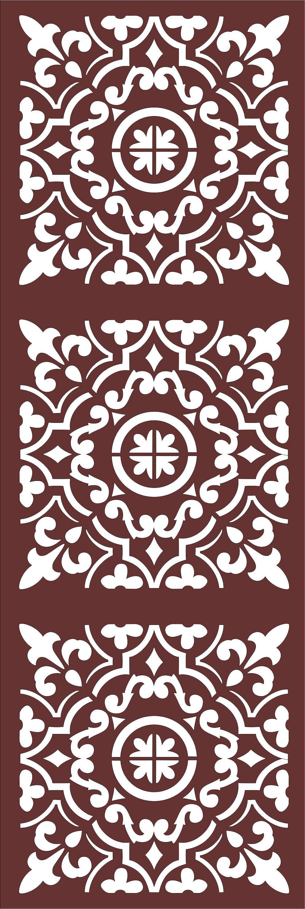 Seamless Separator Grill Pattern For Laser Cut Free Vector File