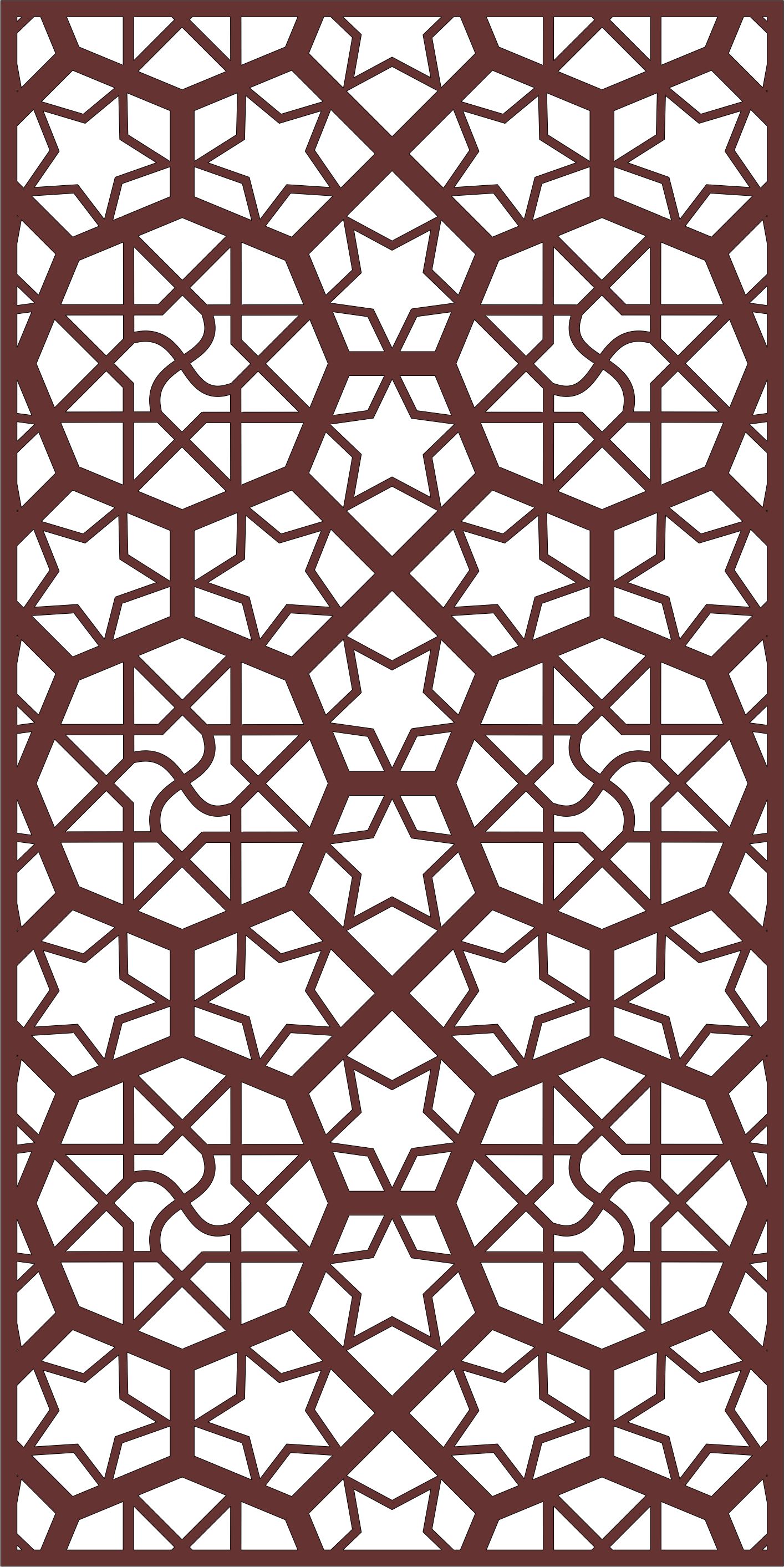 Seamless Separator Jali Pattern For Laser Cut Free Vector File