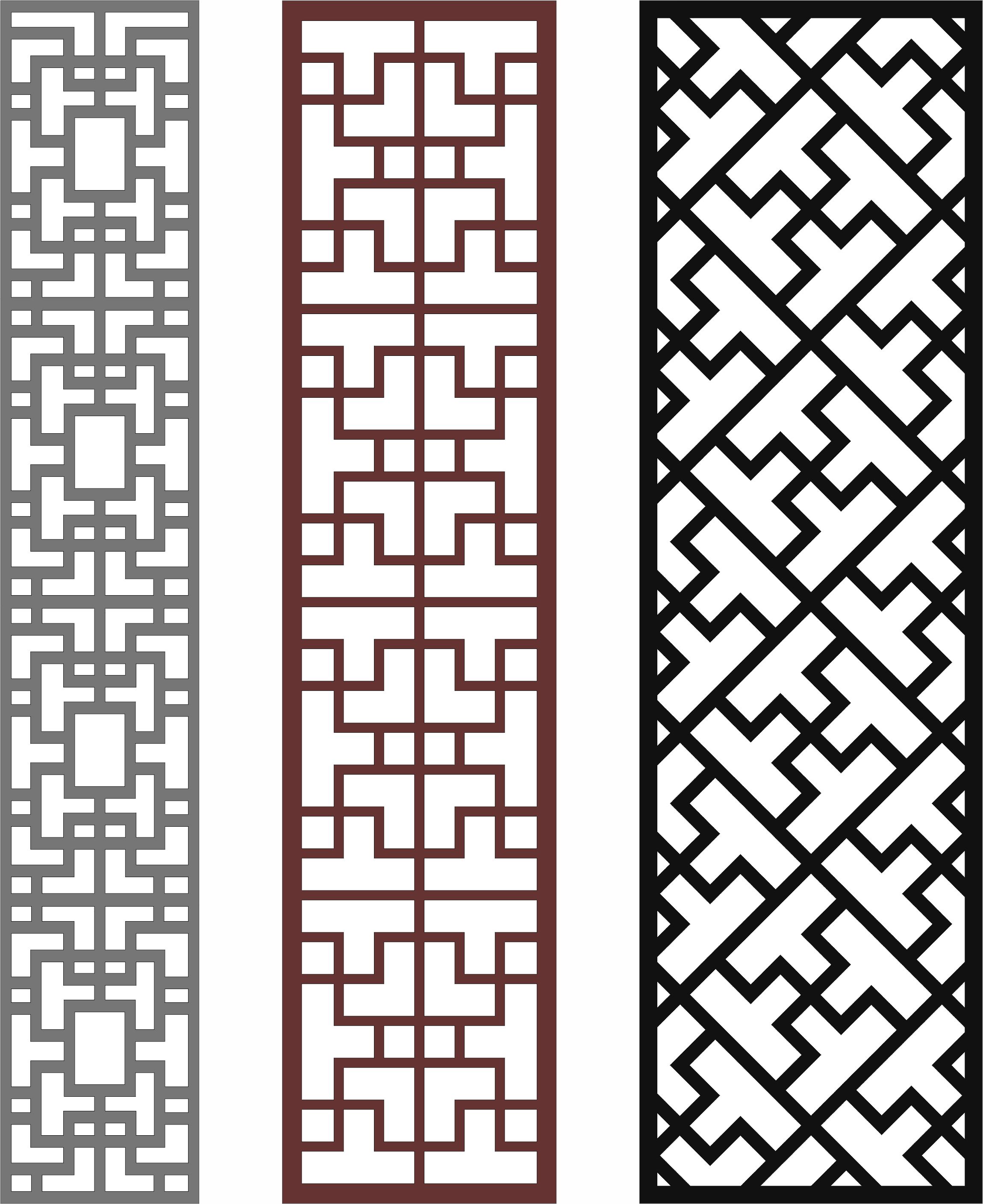 Seamless Separator Screen Collection For Laser Cutting Free DXF File