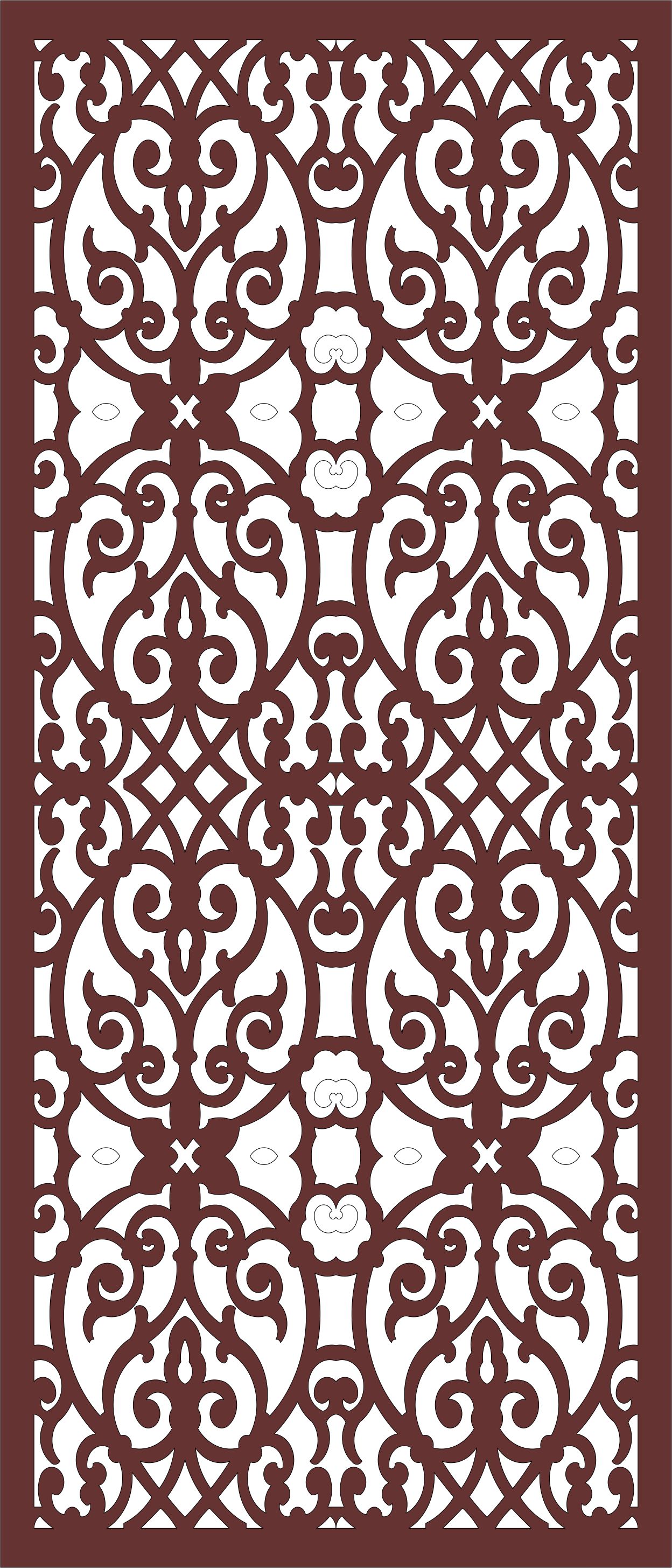 Seamless Separator Screen For Laser Cut Free Vector File
