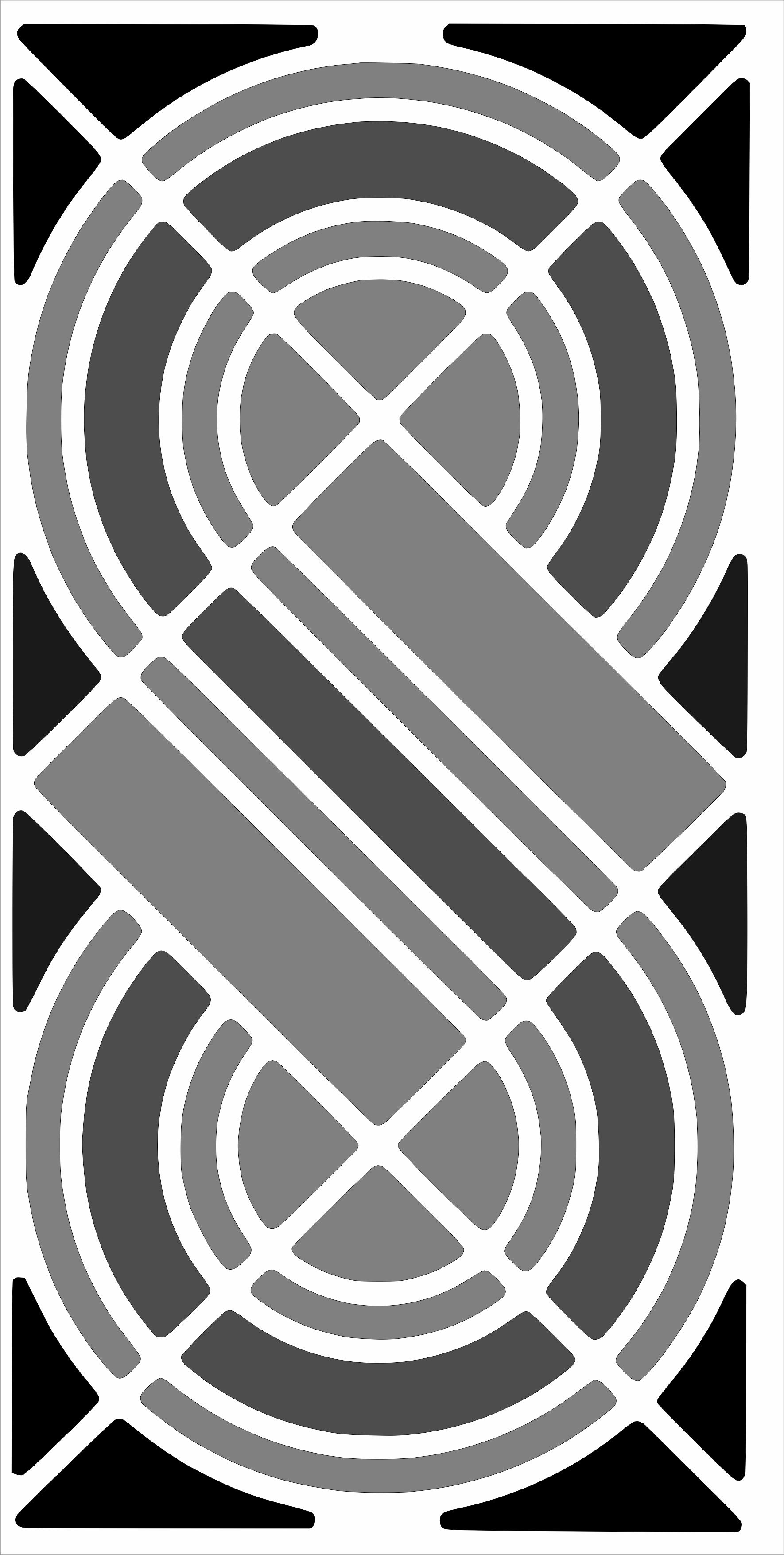 Separator Screen Pattern S Shaped For Laser Cut Free Vector File