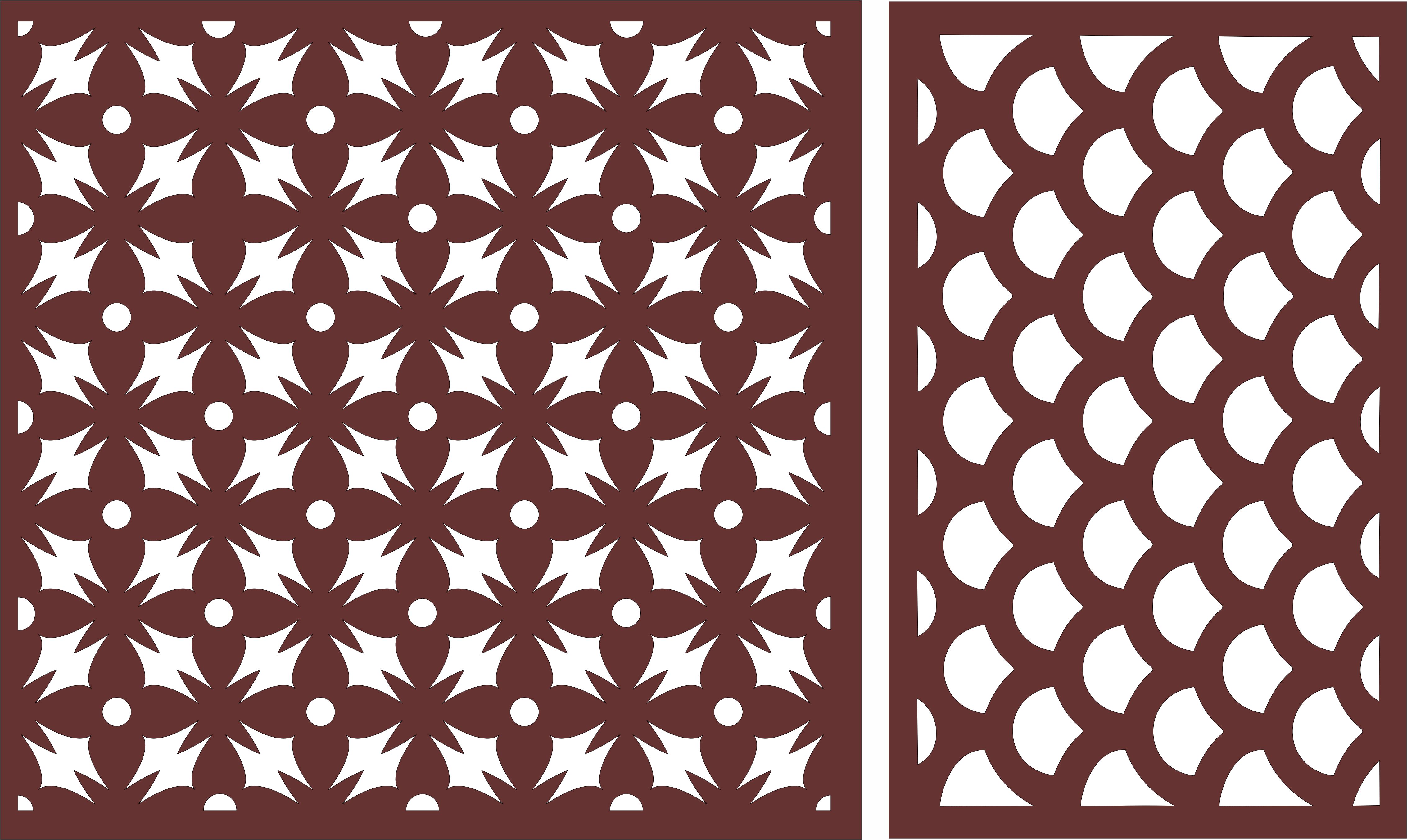 Separators Room Divider Seamless Screen Designs For Laser Cut Free Vector File