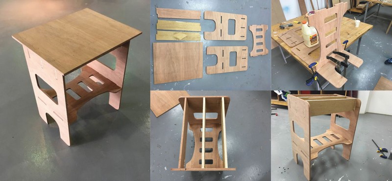 Side Table Free DXF File