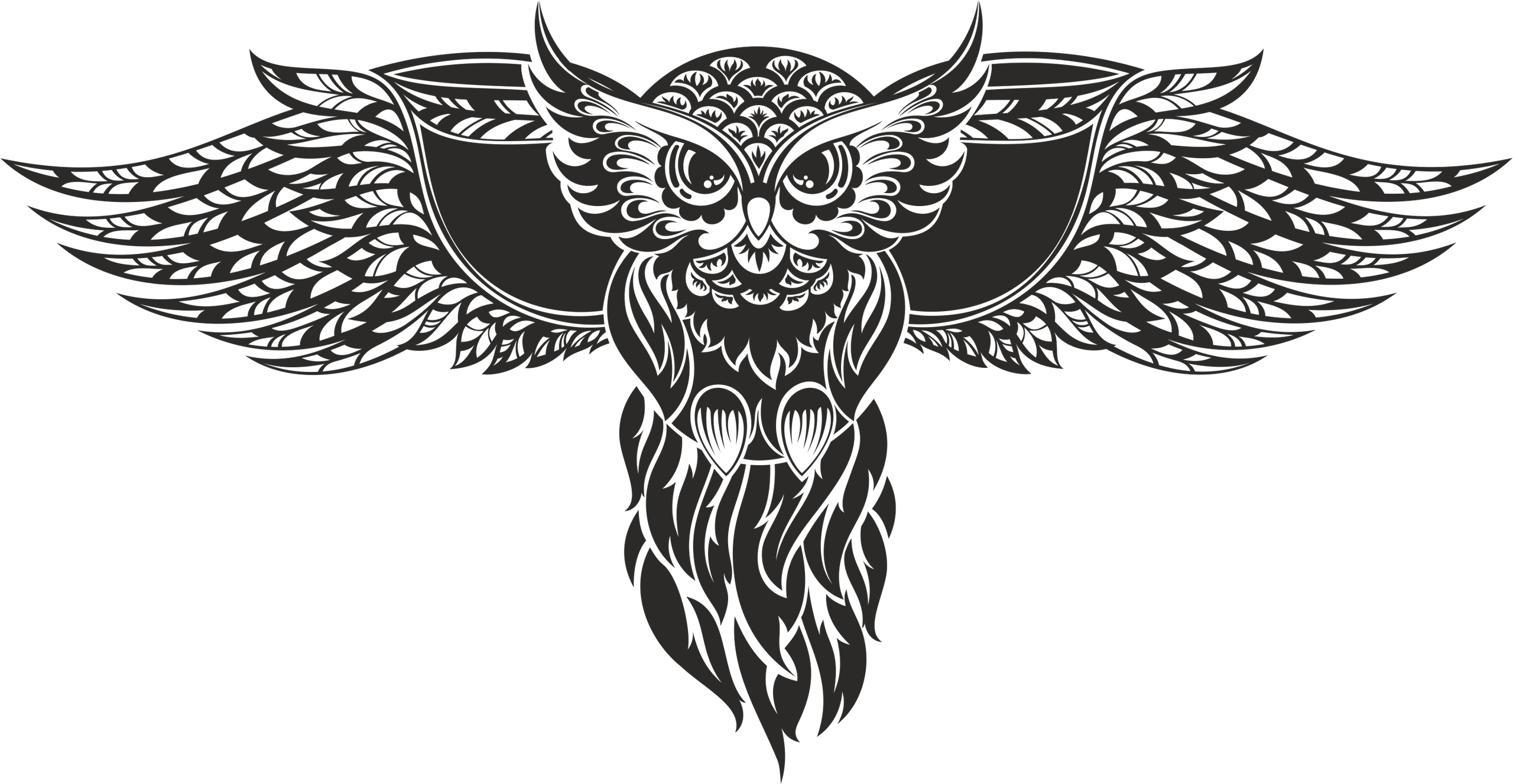 Silhouette Owl For Laser Cut Free Vector File