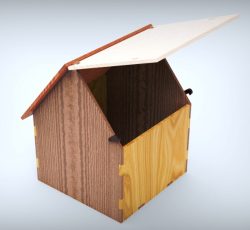 Simple House Box For Laser Cut Free Vector File