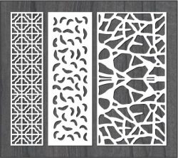 Simple Stone Wall Partition Design For Laser Cut Cnc Free Vector File
