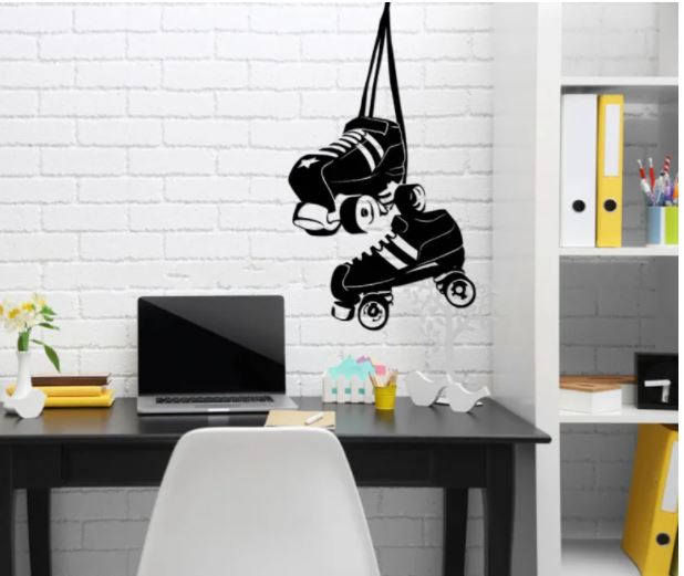 Skaters Wall Decor Free Vector File